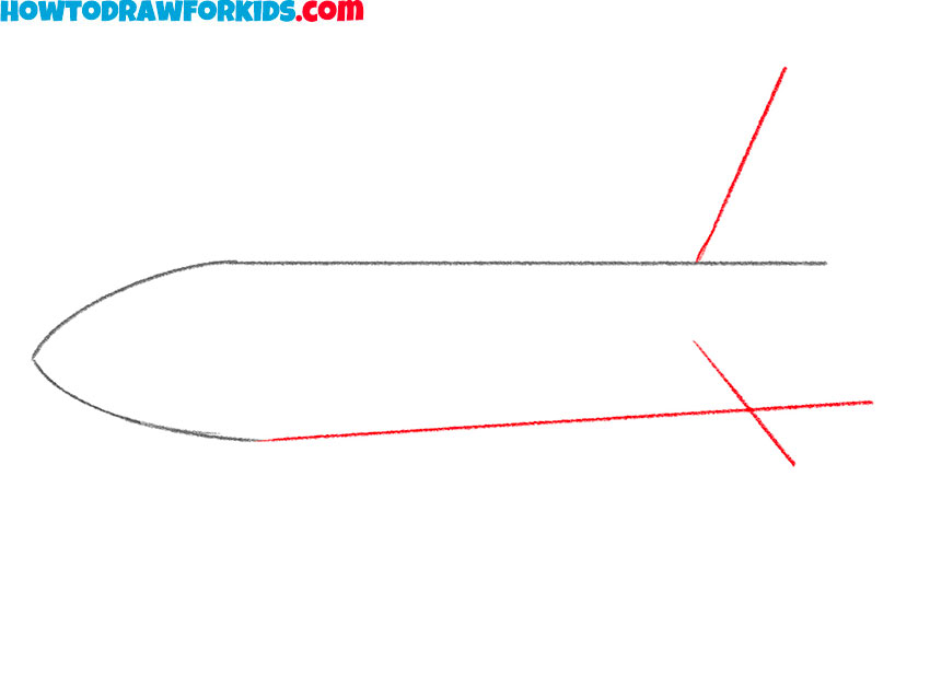 how to draw an airplane easy for kids