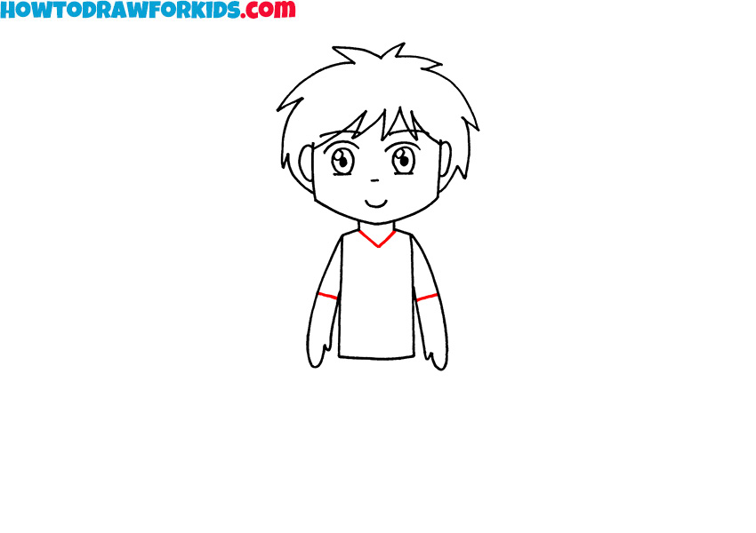 how to draw an anime boy easy
