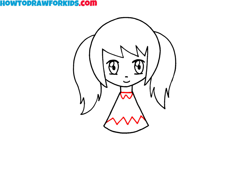 how to draw an anime girl for kids