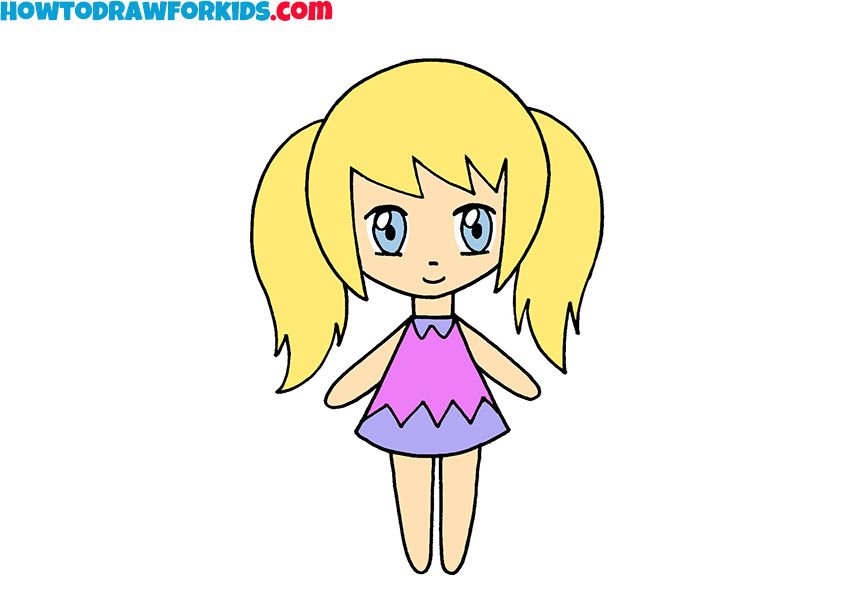 how to draw easy cartoon girls