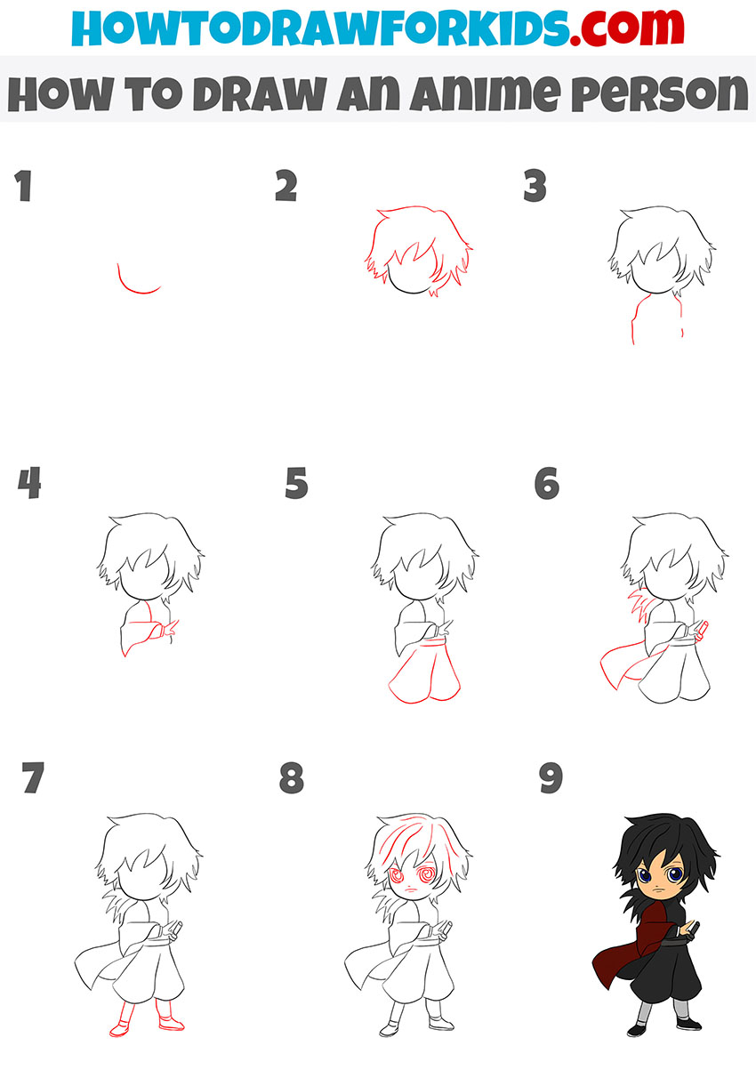 Anime Characters Drawing 15  Full Image