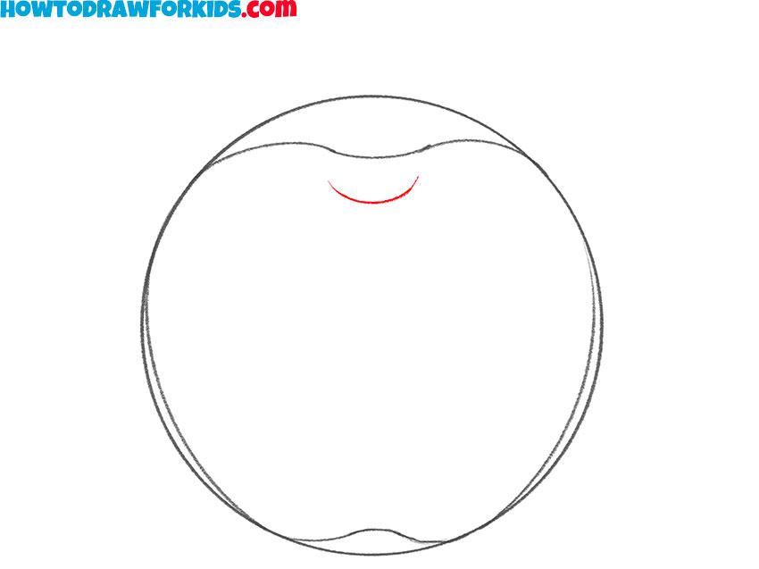 how to draw an apple for kids easy