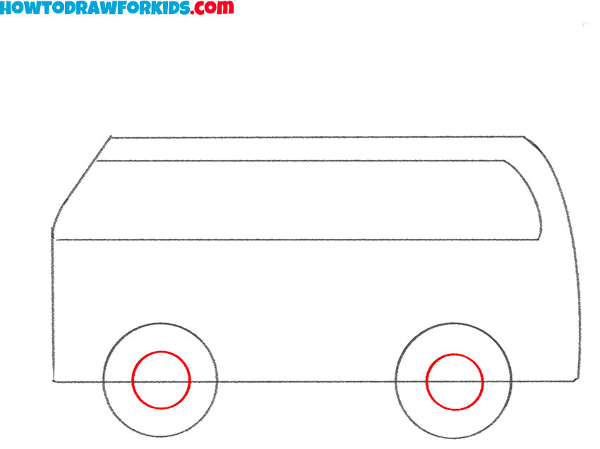 how to draw an easy van for kids easy