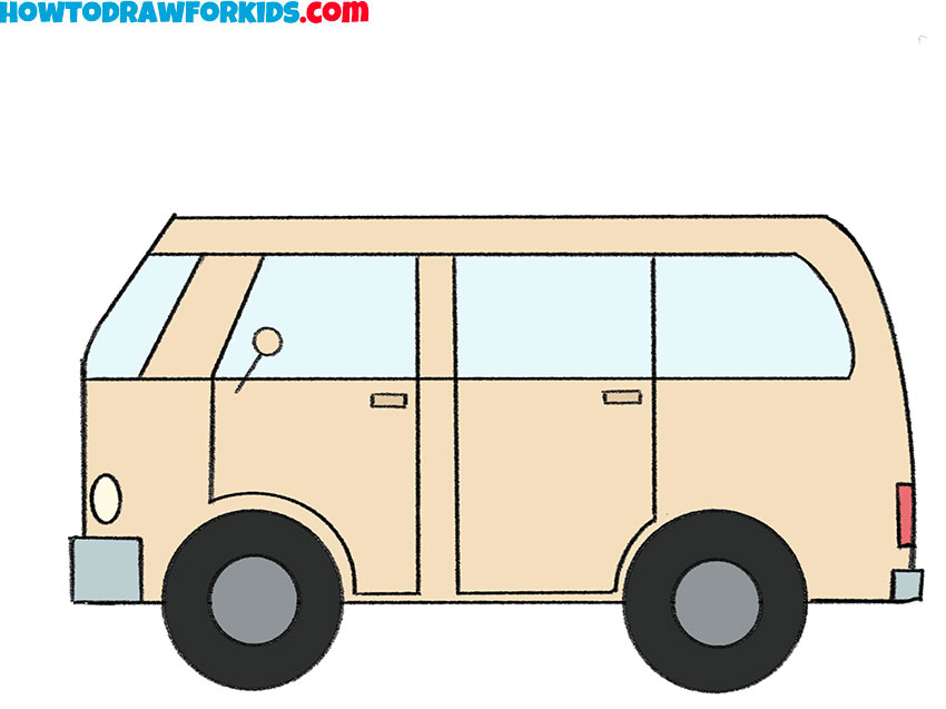 How to Draw an Easy Van - Easy Drawing Tutorial For Kids