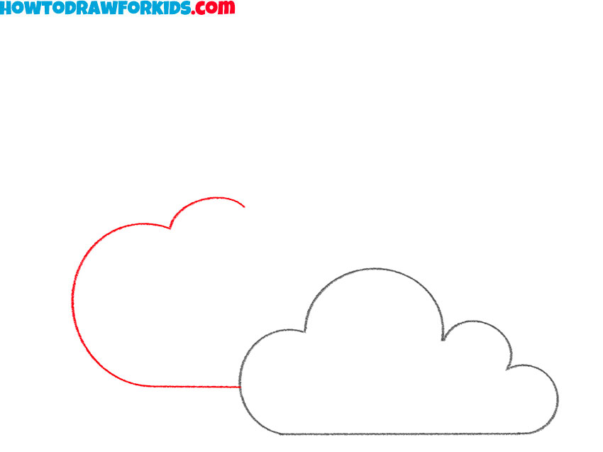 how to draw clouds for kids easy
