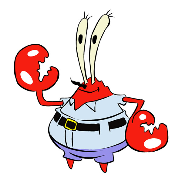 How to Draw Mr. Krabs Easy Drawing Tutorial For Kids