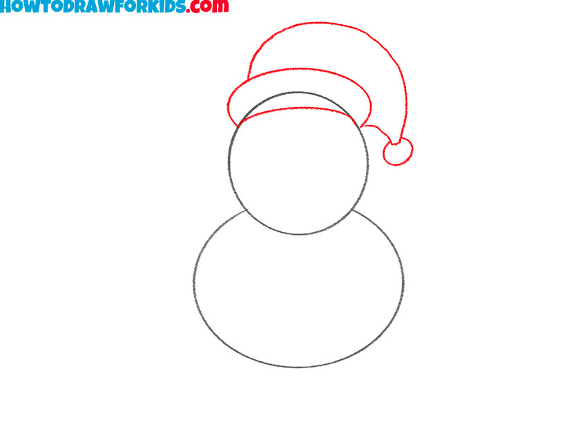 how to draw santa easy for kids