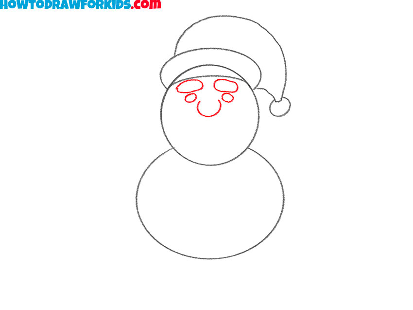 how to draw santa easy step by step