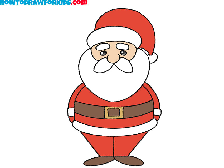 A Realistic Drawing of Santa Claus · Creative Fabrica