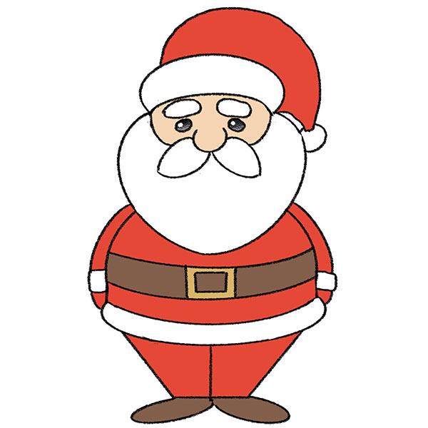 Santa Claus Drawing _ Easy to Learn for Kids _ Step by Step | Santa Claus  Drawing - 3 | Step by Step | Easy for Learning Youtube Link :  https://www.youtube.com/c/KidsArtWorld |