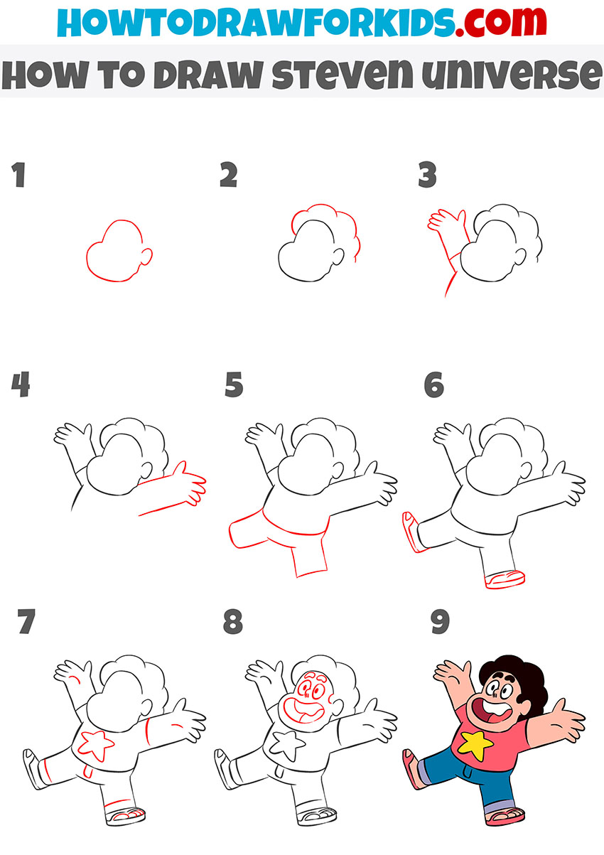 how to draw steven universe step by step