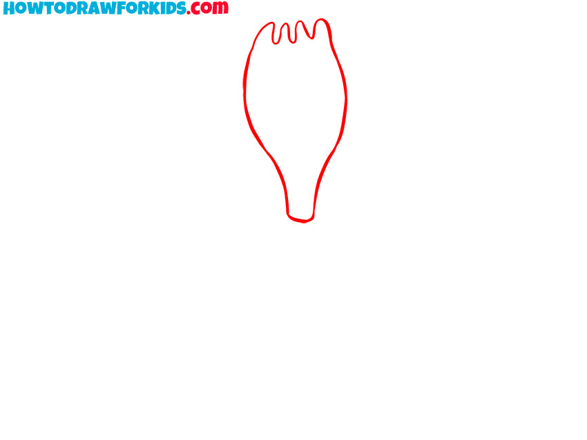 how to draw forky easy