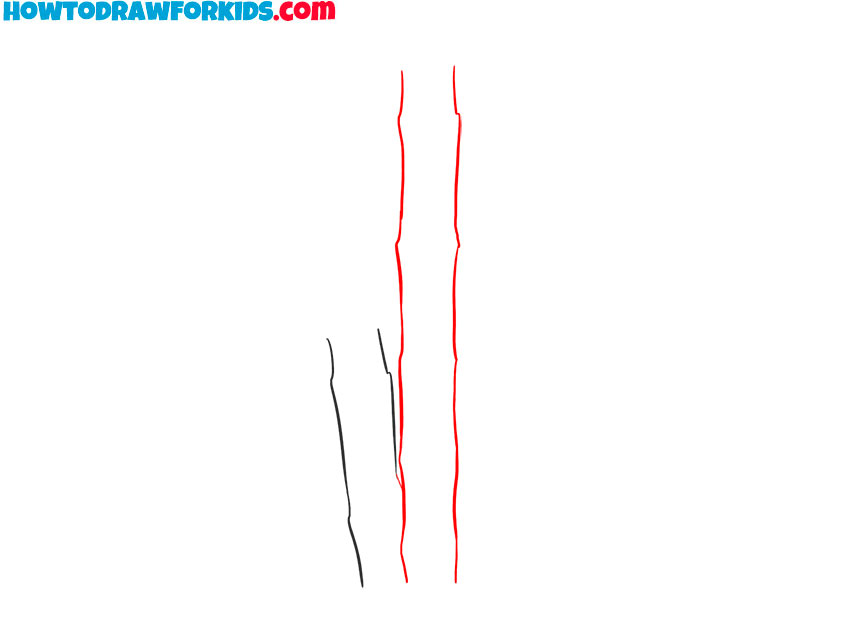 how to draw bamboo tree