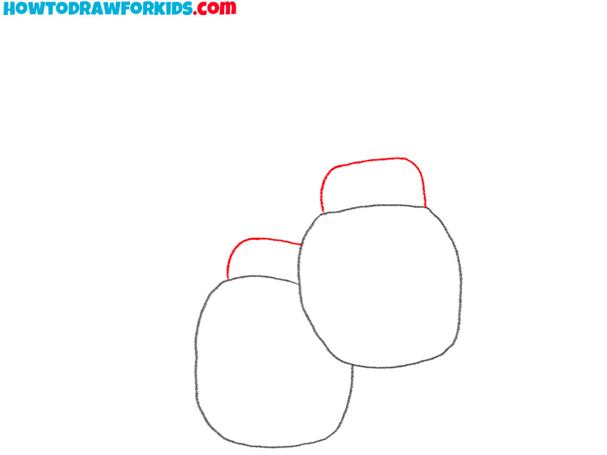 how to draw boxing gloves easy step by step
