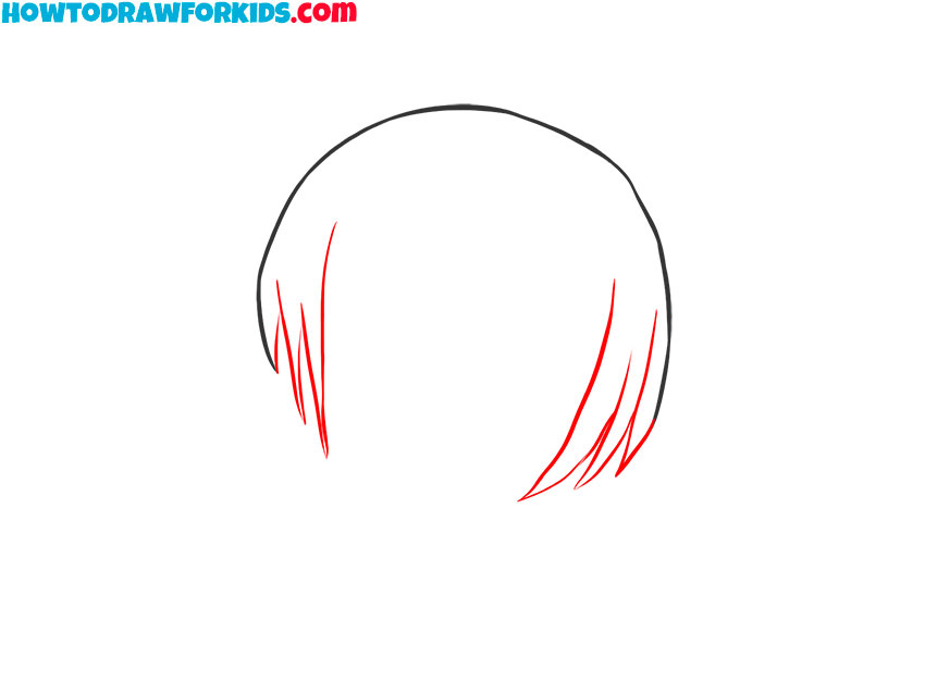 how to draw manga hair easy