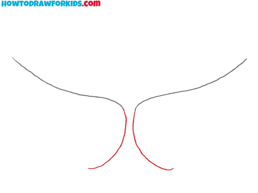 how to draw simple bird wings