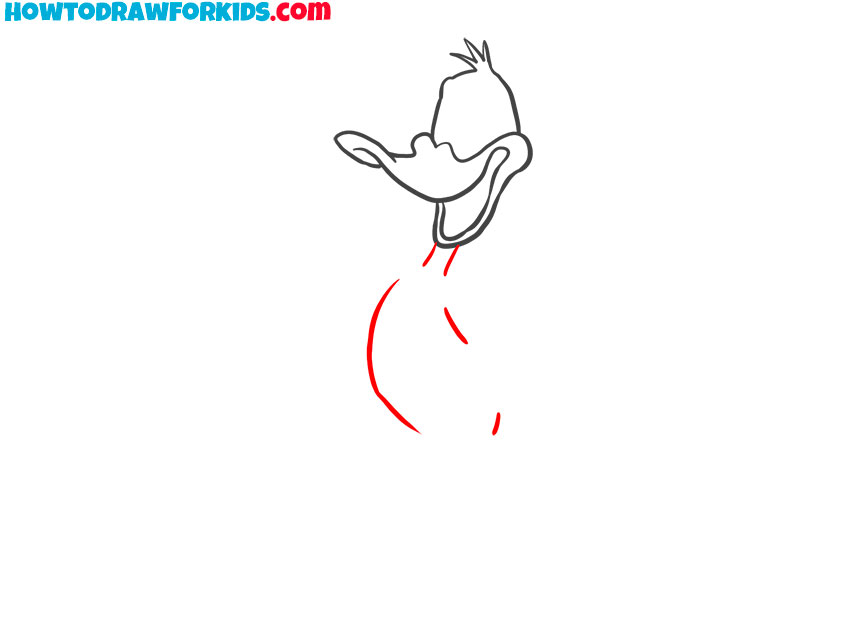 daffy duck drawing tutorial