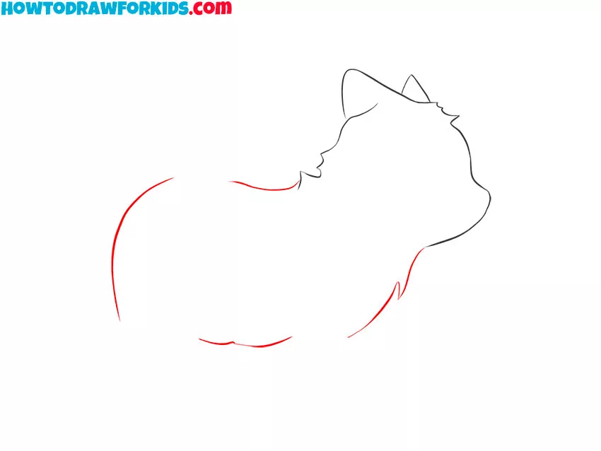 drawing anime dog body