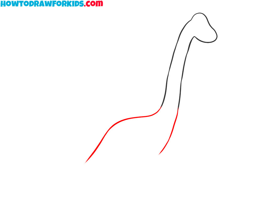 how to draw a brachiosaurus realistic