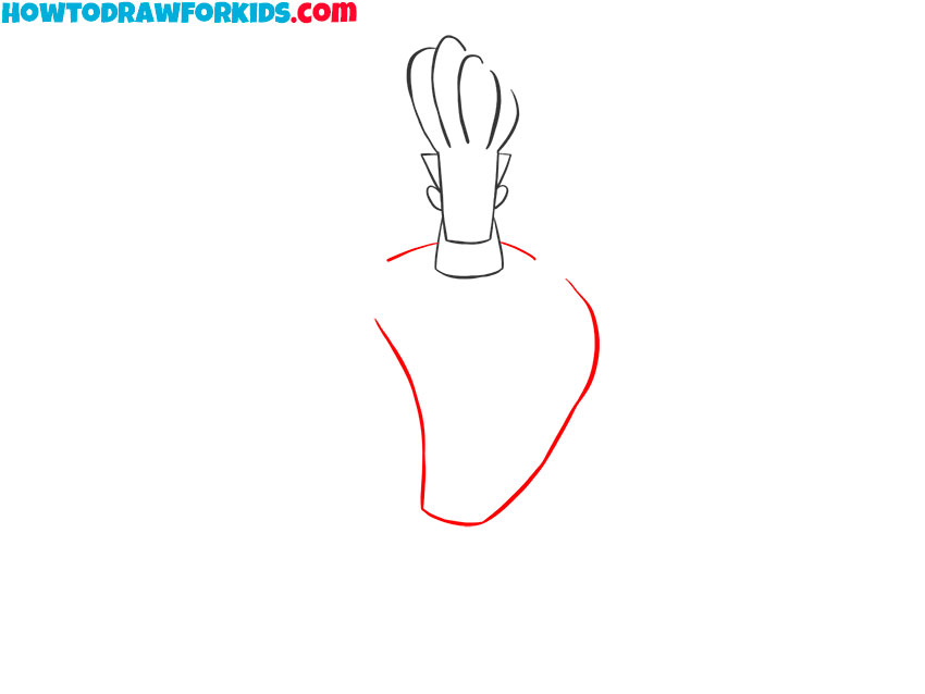 how to draw a cartoon muscle man