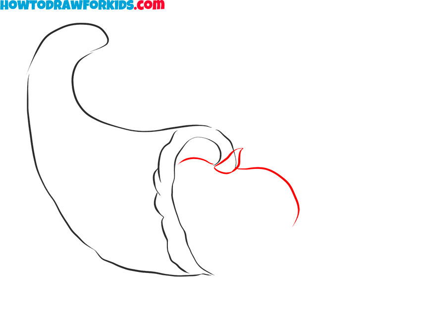 how to draw a cute cornucopia