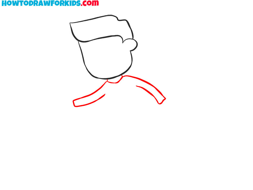how to draw a person running cartoon