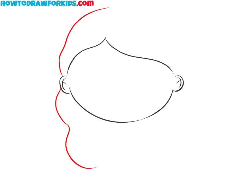 how to draw a realistic female head shape
