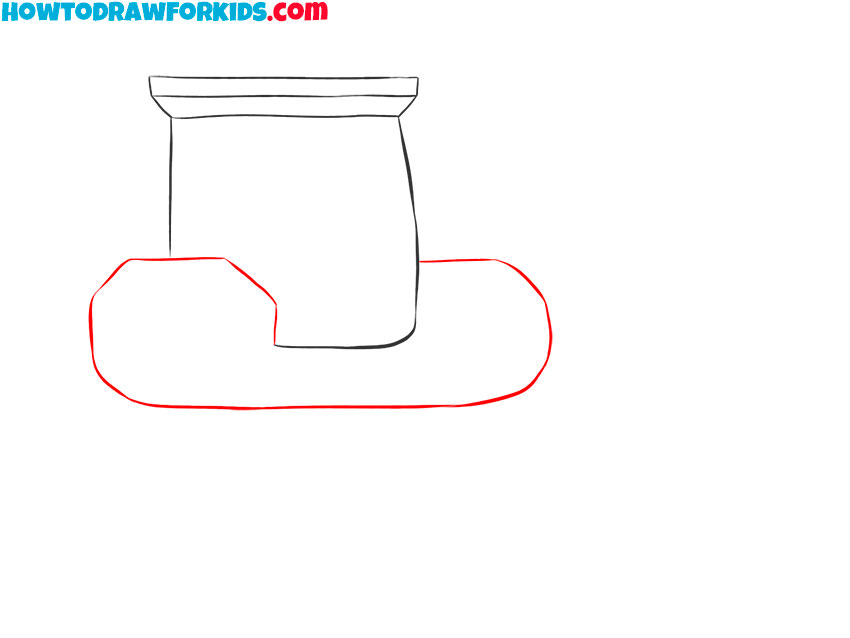 how to draw a simple excavator