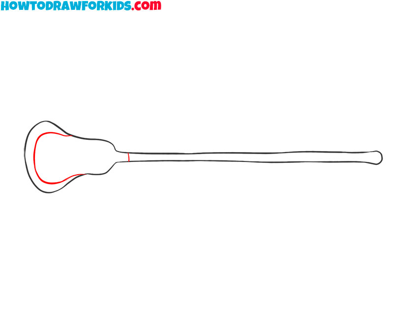 how to draw a simple lacrosse stick