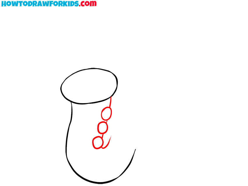 how to draw a simple saxophone