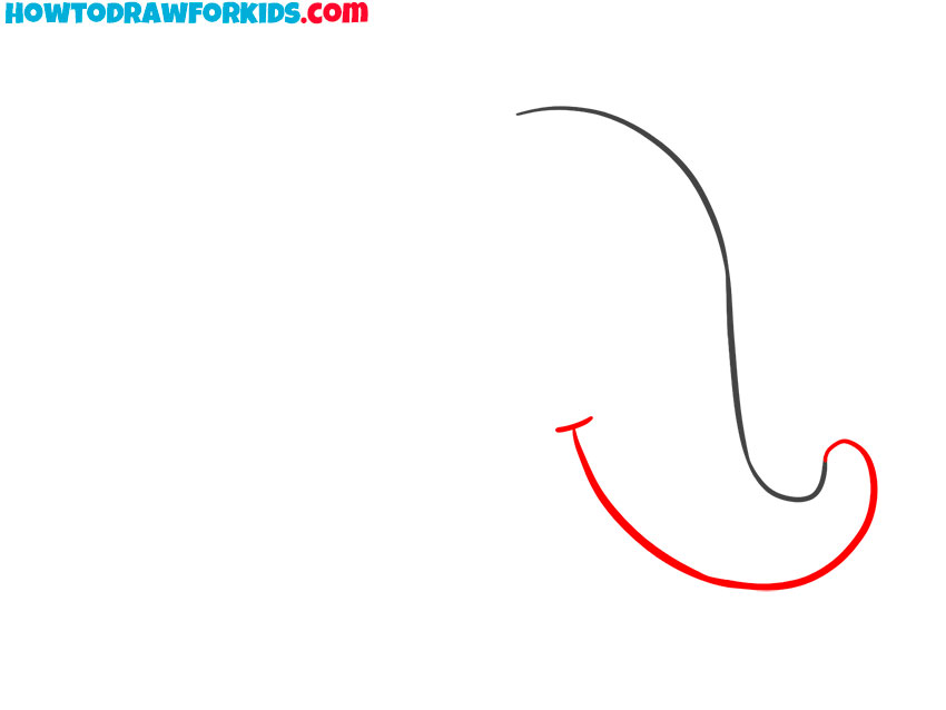how to draw an cartoon elephant