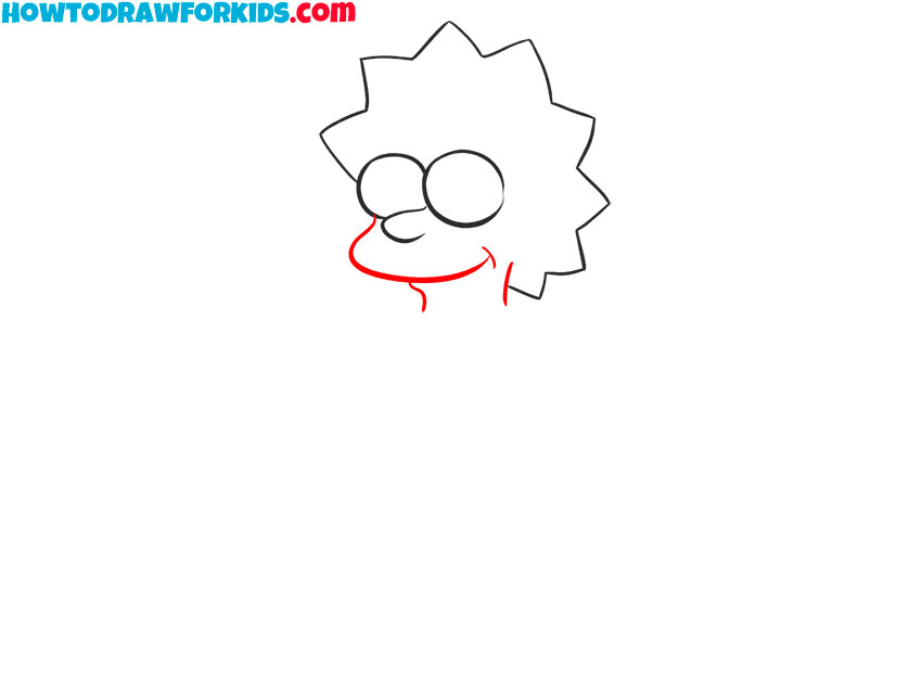 how to draw cool lisa simpson step by step