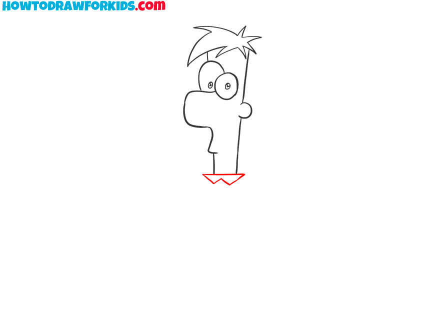how to draw ferb easy