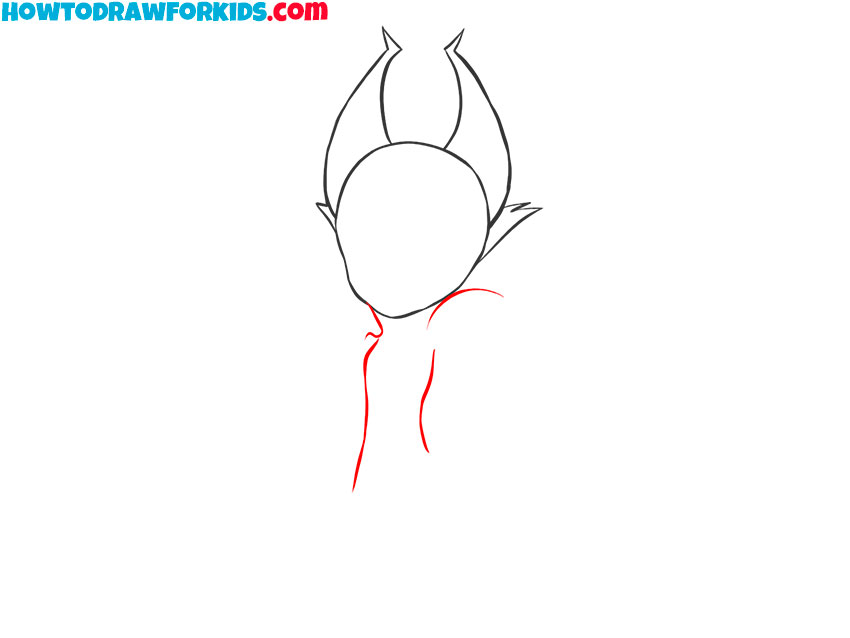 how to draw the maleficent cartoon