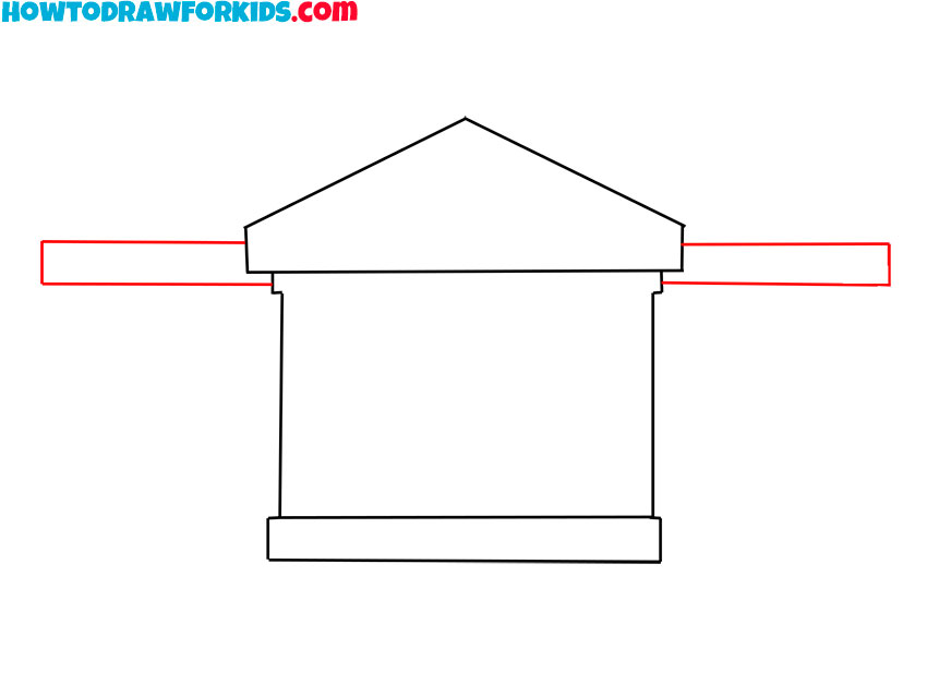 how to draw the white house realistic
