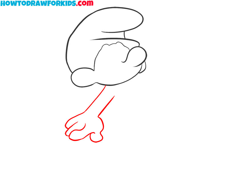 smurf drawing easy