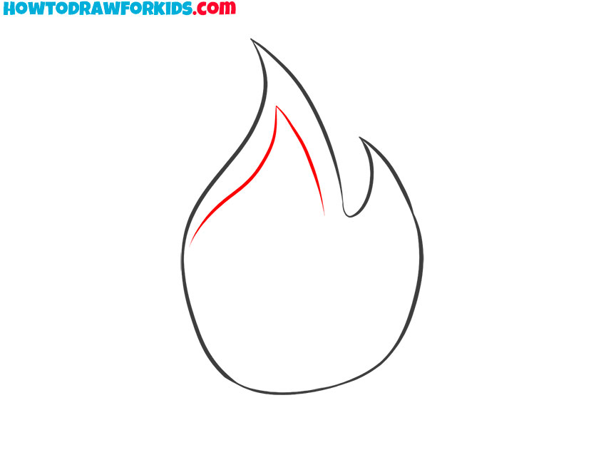 drawing flames of fire