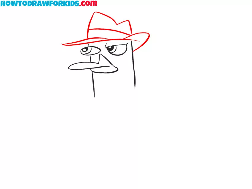 easy perry the platypus drawing for beginners
