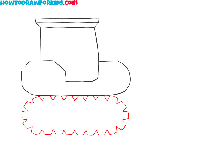 how to draw a 3d excavator