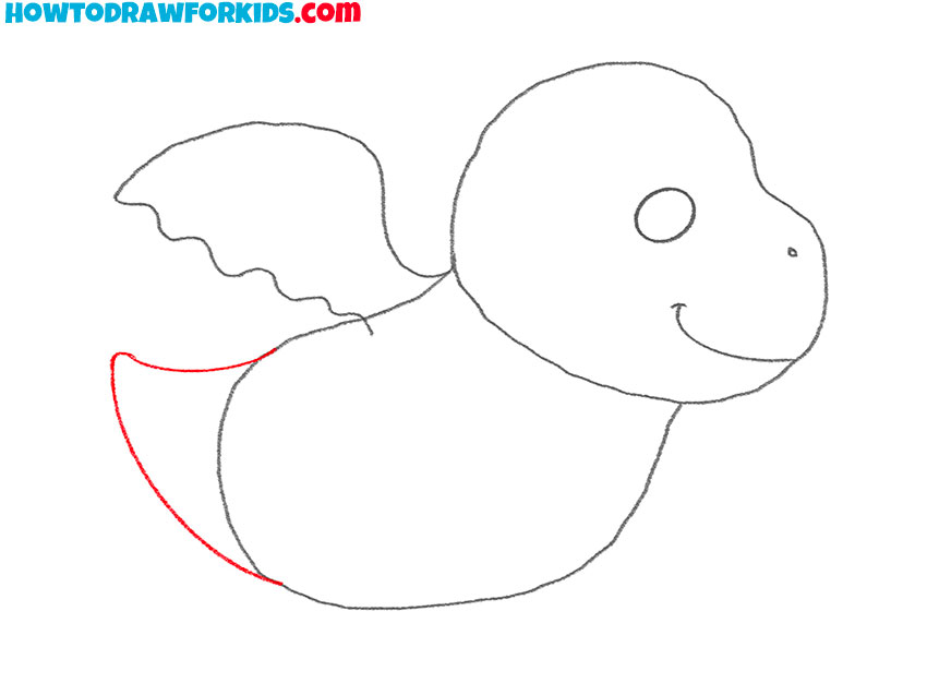 how to draw a baby dragon easy