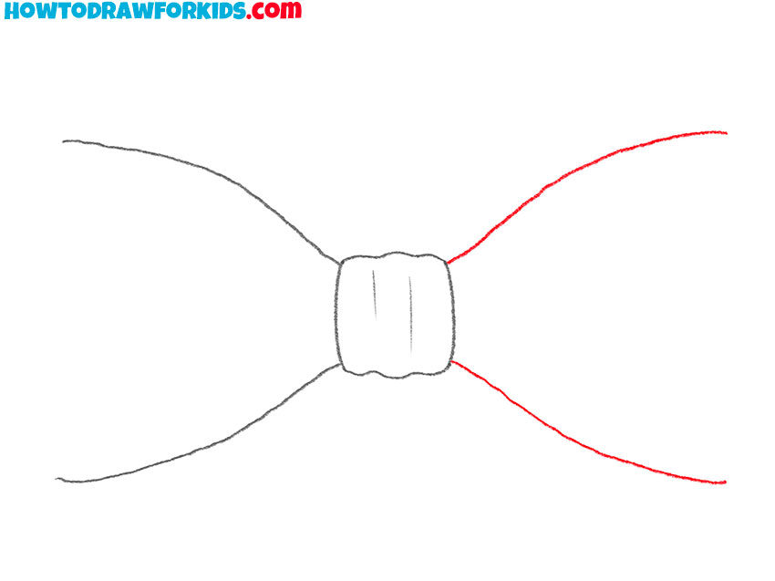 how to draw a bow tie for beginners