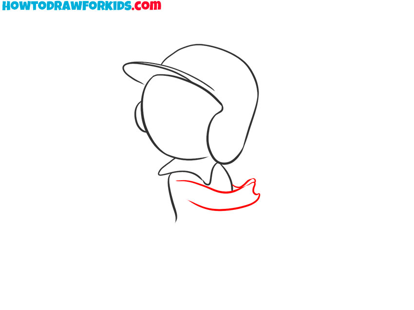 how to draw a cartoon baseball player