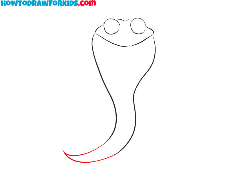 how to draw a cobra snake step by step