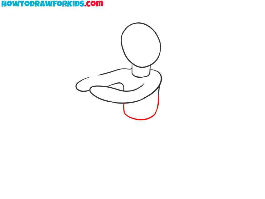 how to draw a cricket batsman easy