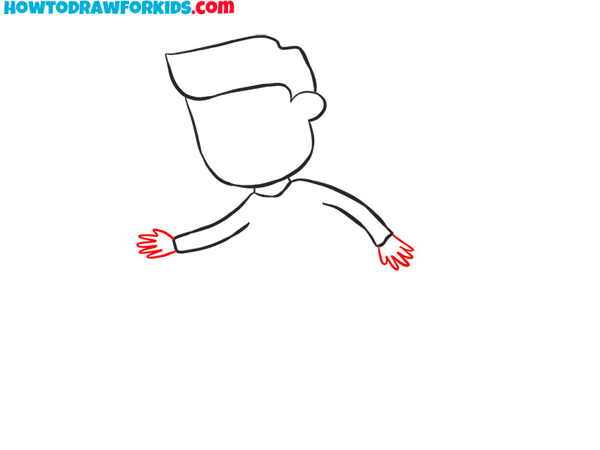 how to draw a person running fast