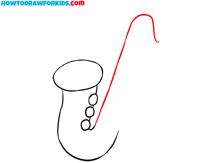 how to draw a realistic saxophone
