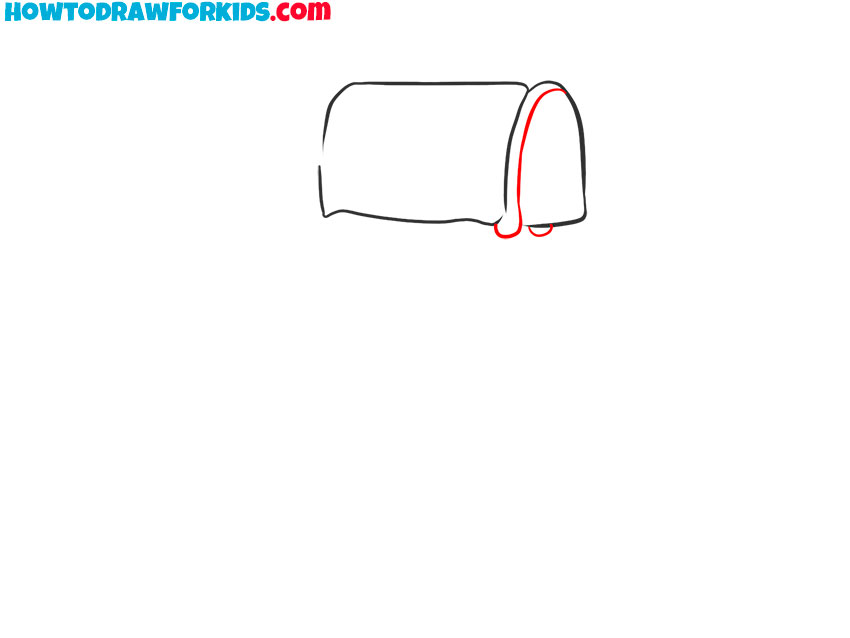 how to draw a simple mailbox