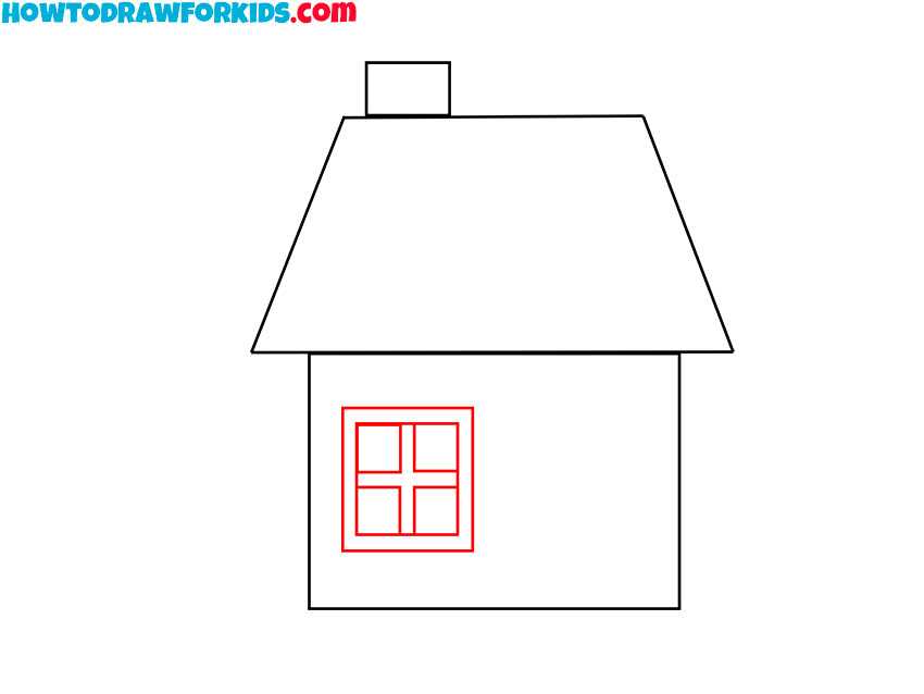 how to draw a simple modern house