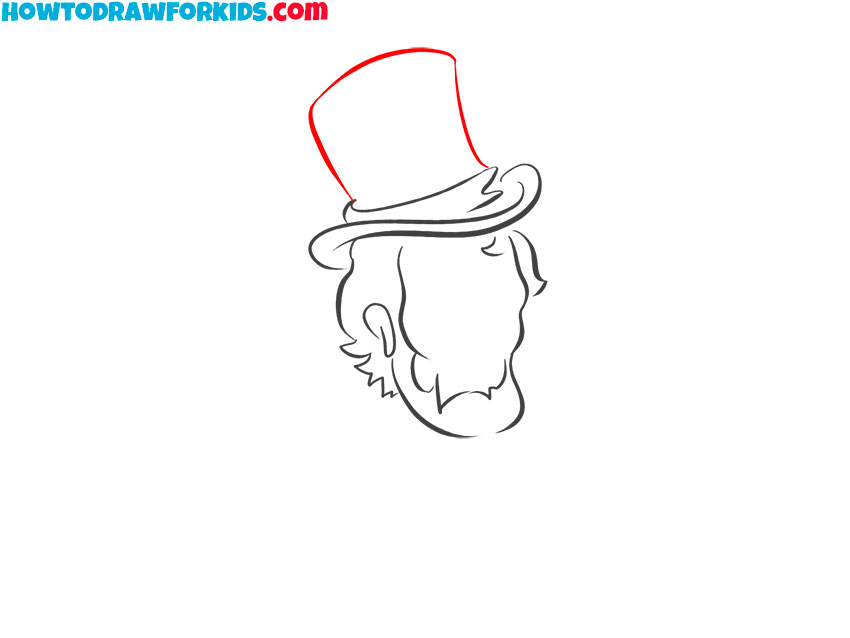 how to draw abraham lincoln's face easy