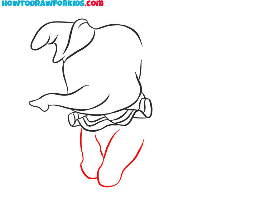 how to draw dumbo easy and cute